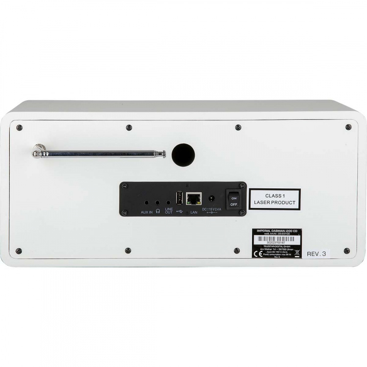imperial DABMAN i200 CD Multifunktionsradio DAB+ / FM / Internet / Bluetooth Vit imperial DABMAN i200 CD Multifunktionsradio DAB+ / FM / Internet / Bluetooth Vit