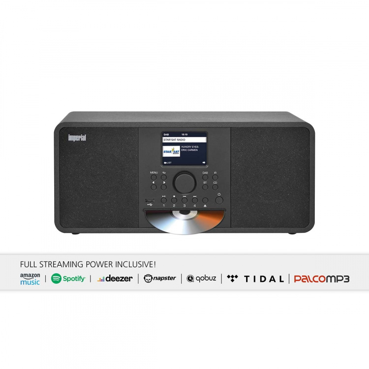 imperial DABMAN i205 CD Hybrid Stereo Radio DAB+ / FM / Internet / Bluetooth Svart imperial DABMAN i205 CD Hybrid Stereo Radio DAB+ / FM / Internet / Bluetooth Svart