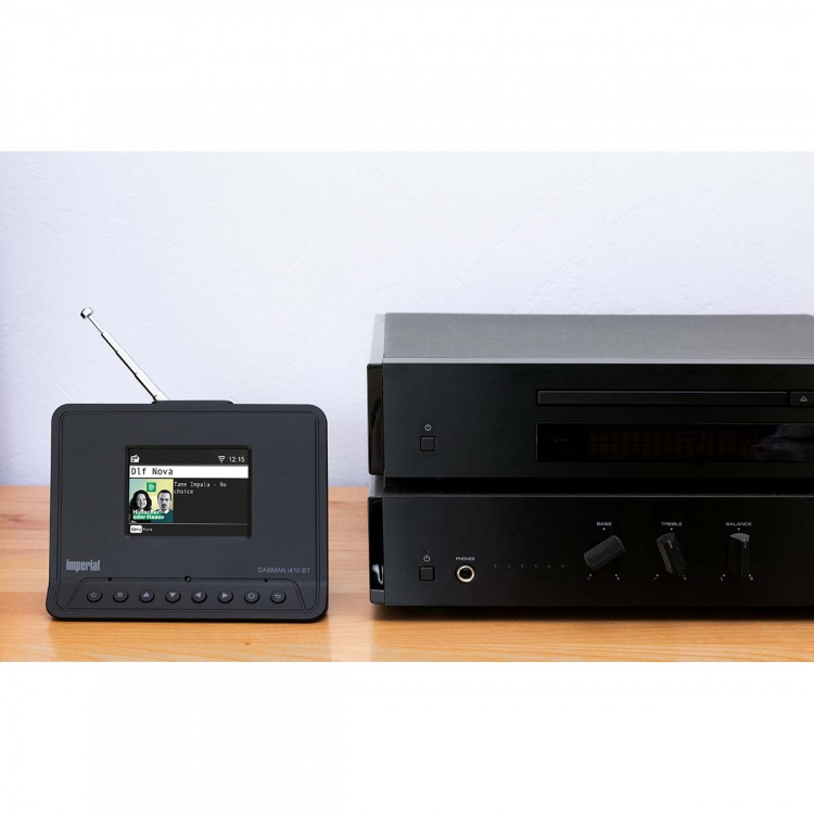 imperial DABMAN i410 BT Kompakt hybridradio DAB+ / FM / Internet / Bluetooth Svart
