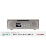 imperial DABMAN i450 CD Multifunktionell stereoradio DAB+ / FM / Internet / Bluetooth Vit-Silver
