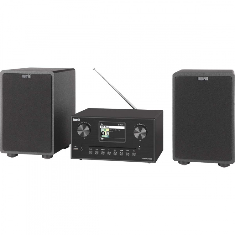 imperial DABMAN i310 CD Hybrid micro Hi-fi System DAB+ / FM / Internet / Bluetooth Svart
