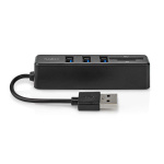 Nedis USB-hubb | 1x USB-A | 3x USB A Female | 5-Port port(s) | USB 2.0 | USB ström | SD & MicroSD Nedis USB-hubb | 1x USB-A | 3x USB A Female | 5-Port port(s) | USB 2.0 | USB ström | SD & MicroSD