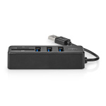 Nedis USB-hubb | 1x USB-A | 3x USB A Female | 5-Port port(s) | USB 2.0 | USB ström | SD & MicroSD Nedis USB-hubb | 1x USB-A | 3x USB A Female | 5-Port port(s) | USB 2.0 | USB ström | SD & MicroSD