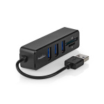 Nedis USB-hubb | 1x USB-A | 3x USB A Female | 5-Port port(s) | USB 2.0 | USB ström | SD & MicroSD Nedis USB-hubb | 1x USB-A | 3x USB A Female | 5-Port port(s) | USB 2.0 | USB ström | SD & MicroSD