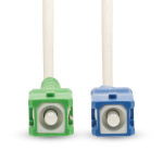 Nedis Patchkabel av glasfiber | SMF (Single Mode Phase) | SC/APC | SC/UPC | 100 Gbps | 2.00 m | Vit | Gift Box with Euro Lock