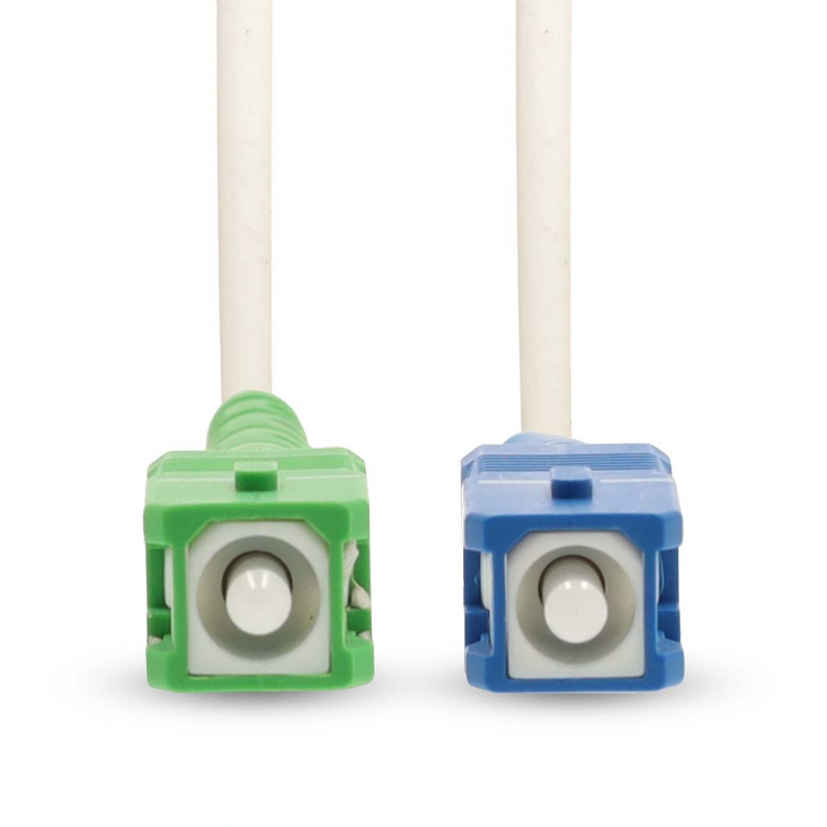 Nedis Patchkabel av glasfiber | SMF (Single Mode Phase) | SC/APC | SC/UPC | 100 Gbps | 2.00 m | Vit | Gift Box with Euro Lock