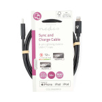 Nedis Lightning Kabel | USB 2.0 | Apple Lightning, 8-stifts | USB-C™ Hane | 480 Mbps | Nickelplaterad | 1.00 m | Rund | PVC | Svart | Label Nedis Lightning Kabel | USB 2.0 | Apple Lightning, 8-stifts | USB-C™ Hane | 480 Mbps | Nickelplaterad | 1.00 m | Rund | PVC | Svart | Label
