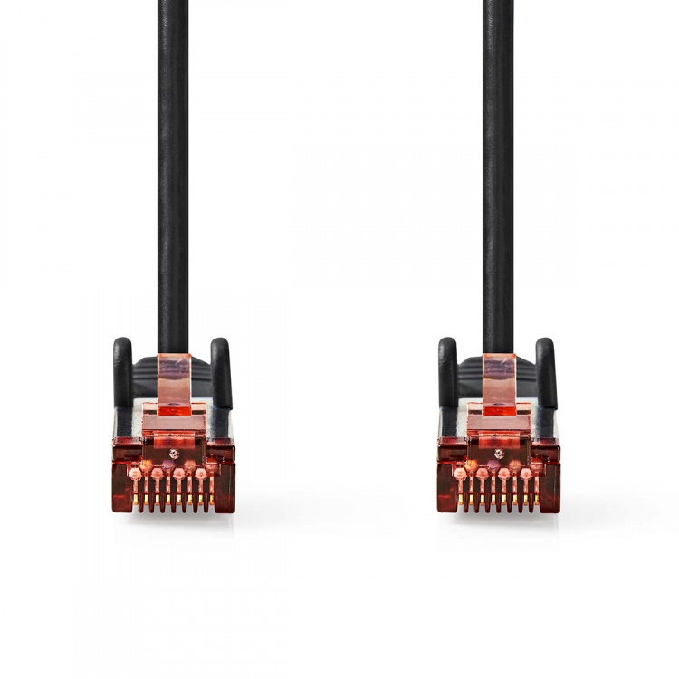 Nedis CAT6 Nätverkskabel | RJ45 hane | RJ45 hane | S/FTP | 0.15 m | Rund | LSZH | Svart | Label Nedis CAT6 Nätverkskabel | RJ45 hane | RJ45 hane | S/FTP | 0.15 m | Rund | LSZH | Svart | Label