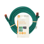 Nedis CAT6 Nätverkskabel | RJ45 hane | RJ45 hane | S/FTP | 5.00 m | Rund | LSZH | Grön | Label Nedis CAT6 Nätverkskabel | RJ45 hane | RJ45 hane | S/FTP | 5.00 m | Rund | LSZH | Grön | Label
