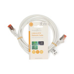 Nedis CAT6 Nätverkskabel | RJ45 hane | RJ45 hane | S/FTP | 2.00 m | Rund | LSZH | Vit | Label Nedis CAT6 Nätverkskabel | RJ45 hane | RJ45 hane | S/FTP | 2.00 m | Rund | LSZH | Vit | Label