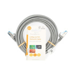 Nedis CAT6a nätverkskabel | S/FTP | RJ45 hane | RJ45 hane | 5.00 m | Snagless | Rund | LSZH | Grå | Label Nedis CAT6a nätverkskabel | S/FTP | RJ45 hane | RJ45 hane | 5.00 m | Snagless | Rund | LSZH | Grå | Label