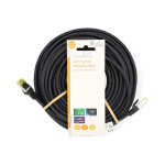 Nedis CAT7 nätverkskabel | S/FTP | RJ45 hane | RJ45 hane | 20.0 m | Snagless | Rund | LSZH | Svart | Label