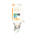 Nedis Cat 8.1 nätverkskabel | S/FTP | RJ45 hane | RJ45 hane | 0.25 m | Rund | LSZH | Grå | Label
