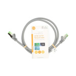 Nedis Cat 8.1 nätverkskabel | S/FTP | RJ45 hane | RJ45 hane | 1.00 m | Rund | LSZH | Grå | Label