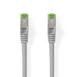 Nedis Cat 8.1 nätverkskabel | S/FTP | RJ45 hane | RJ45 hane | 20.0 m | Rund | LSZH | Grå | Label