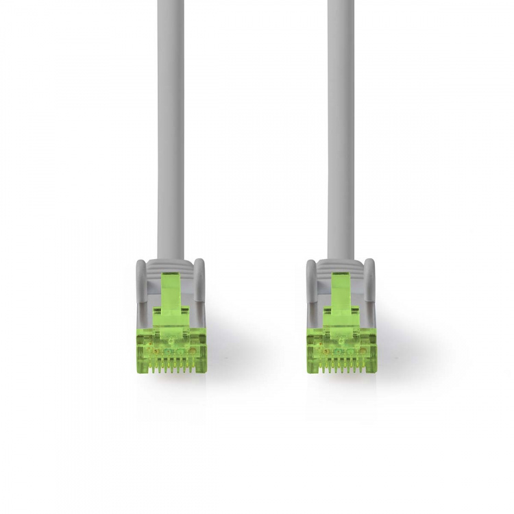 Nedis Cat 8.1 nätverkskabel | S/FTP | RJ45 hane | RJ45 hane | 20.0 m | Rund | LSZH | Grå | Label