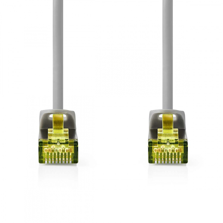 Nedis Cat 8.1 nätverkskabel | S/FTP | RJ45 hane | RJ45 hane | 3.00 m | Rund | LSZH | Grå | Label Nedis Cat 8.1 nätverkskabel | S/FTP | RJ45 hane | RJ45 hane | 3.00 m | Rund | LSZH | Grå | Label