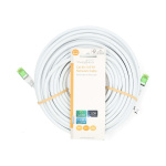 Nedis Cat 8.1 nätverkskabel | S/FTP | RJ45 hane | RJ45 hane | 20.0 m | Rund | LSZH | Vit | Label