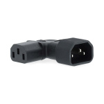 Nedis Extension Plug | IEC-320-C13 | IEC-320-C14 | Vinklat vänster | Nickelplaterad | PVC | Svart | Låda | 1 st Nedis Extension Plug | IEC-320-C13 | IEC-320-C14 | Vinklat vänster | Nickelplaterad | PVC | Svart | Låda | 1 st