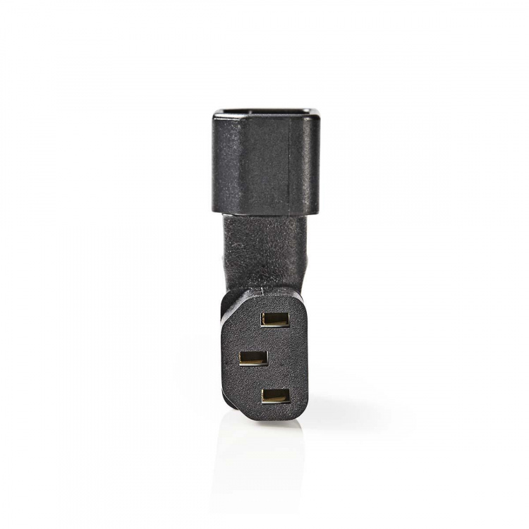 Nedis Extension Plug | IEC-320-C13 | IEC-320-C14 | Vinklat vänster | Nickelplaterad | PVC | Svart | Låda | 1 st Nedis Extension Plug | IEC-320-C13 | IEC-320-C14 | Vinklat vänster | Nickelplaterad | PVC | Svart | Låda | 1 st