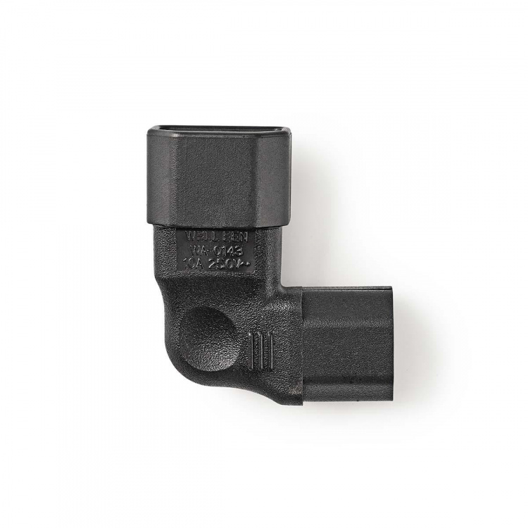 Nedis Extension Plug | IEC-320-C13 | IEC-320-C14 | Vinklat vänster | Nickelplaterad | PVC | Svart | Låda | 1 st Nedis Extension Plug | IEC-320-C13 | IEC-320-C14 | Vinklat vänster | Nickelplaterad | PVC | Svart | Låda | 1 st