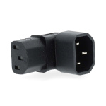 Nedis Extension Plug | IEC-320-C13 | IEC-320-C14 | Vinklat 90° | Nickelplaterad | PVC | Svart | Låda | 1 st Nedis Extension Plug | IEC-320-C13 | IEC-320-C14 | Vinklat 90° | Nickelplaterad | PVC | Svart | Låda | 1 st
