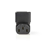 Nedis Extension Plug | IEC-320-C13 | IEC-320-C14 | Vinklat 90° | Nickelplaterad | PVC | Svart | Låda | 1 st Nedis Extension Plug | IEC-320-C13 | IEC-320-C14 | Vinklat 90° | Nickelplaterad | PVC | Svart | Låda | 1 st