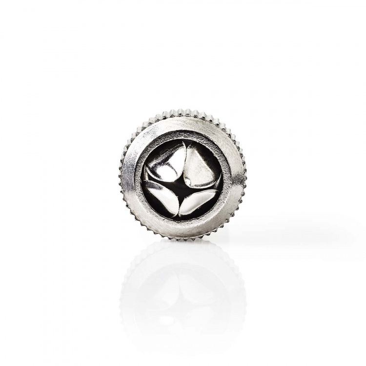 Nedis IEC (coax) | Rak | Hane | Nickelplaterad | 75 Ohm | Skruva | Kabel input diameter: 7.0 mm | Metall | Silver | 2 st. | Låda
