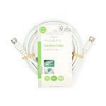 Nedis Satellite & Antenn kabel | F Hane | F Hane | Nickelplaterad | 75 Ohm | Dubbelskärmad | 3.00 m | Rund | PVC | Vit | Label Nedis Satellite & Antenn kabel | F Hane | F Hane | Nickelplaterad | 75 Ohm | Dubbelskärmad | 3.00 m | Rund | PVC | Vit | Label