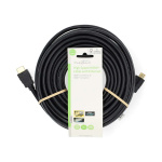 Nedis High Speed ​​HDMI ™ kabel med Ethernet | HDMI™ Kontakt | HDMI™ Kontakt | 4K@60Hz | ARC | 18 Gbps | 15.0 m | Rund | PVC | Svart | Label