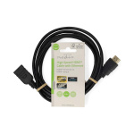 Nedis High Speed HDMI ™ kabel med Ethernet | HDMI™ Kontakt | HDMI™ Utgång | 4K@60Hz | ARC | 10.2 Gbps | 2.00 m | Rund | PVC | Svart | Label Nedis High Speed HDMI ™ kabel med Ethernet | HDMI™ Kontakt | HDMI™ Utgång | 4K@60Hz | ARC | 10.2 Gbps | 2.00 m | Rund | PVC | Svart | Label