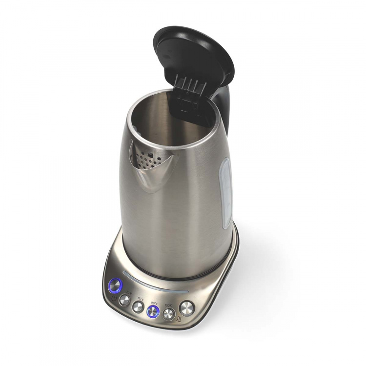 Nedis SmartLife Vatten kokare | Wi-Fi | 1.7 l | Rostfritt stål | 70,80,90,100 °C | Temperatur indikator | Roterbar 360 grader | Dolt värmeelement | Strix® kontroll | Android™ / IOS Nedis SmartLife Vatten kokare | Wi-Fi | 1.7 l | Rostfritt stål | 70,80,90,100 °C | Temperatur indikator | Roterbar 360 grader | Dolt värmeelement | Strix® kontroll | Android™ / IOS