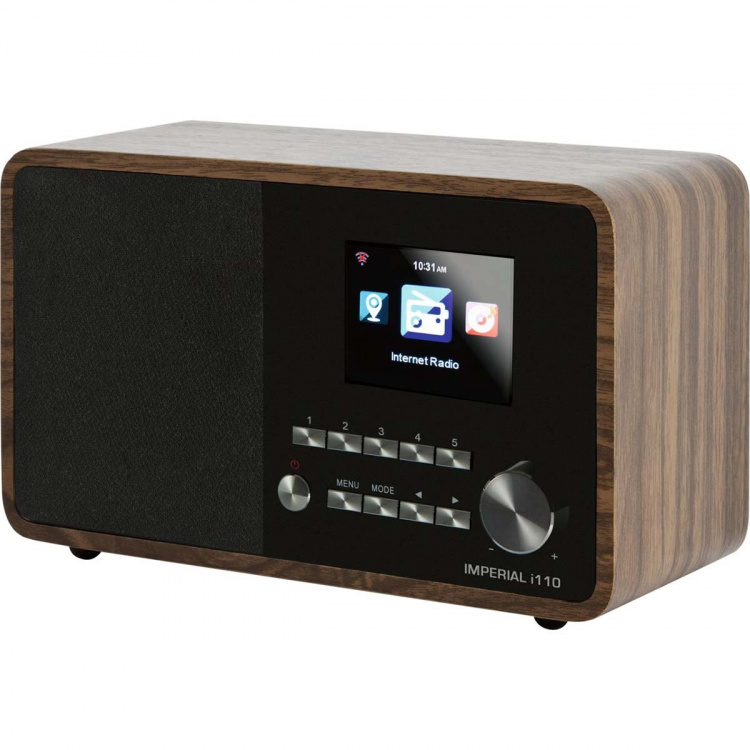 imperial i110 (V2) Wi-Fi Internet Radio med Media Player-funktion och Bluetooth® - Wood Look
