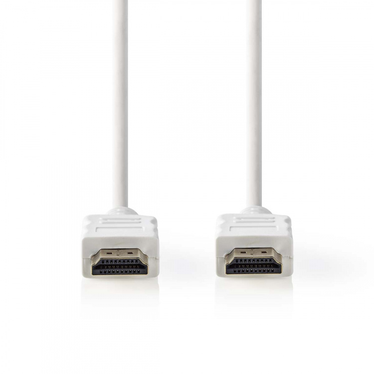 Nedis High Speed HDMI ™ kabel med Ethernet | HDMI™ Kontakt | HDMI™ Kontakt | 4K@60Hz | ARC | 18 Gbps | 2.00 m | Rund | PVC | Vit | Label Nedis High Speed HDMI ™ kabel med Ethernet | HDMI™ Kontakt | HDMI™ Kontakt | 4K@60Hz | ARC | 18 Gbps | 2.00 m | Rund | PVC | Vit | Label