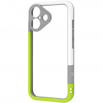 Celly Bumper iPhone 16 Vit/Limegrön Celly Bumper iPhone 16 Vit/Limegrön