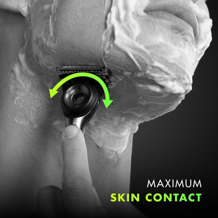 Gillette Rakhyvel Labs magnetiskt ställ & resefodral 5st