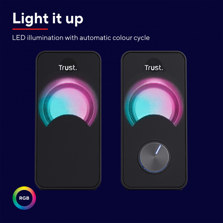 Trust Arys Kompakta 2.0-högtalare RGB