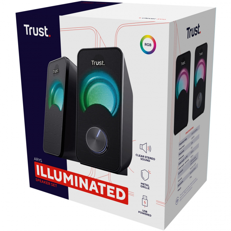 Trust Arys Kompakta 2.0-högtalare RGB