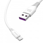 Dudao L2T USB-A till USB-C-kabel 2m vit