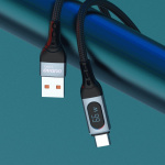 Dudao L7Max USB-A till USB-C-kabel 66W 1m svart