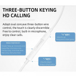 Dudao X14ProT in-ear hörlurar USB-C 1,2 m vit