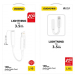 Dudao L16i Lightning to 3.5mm Jack adapter vit