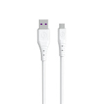 Dudao TGL3M USB-A till USB Micro-kabel 1m vit