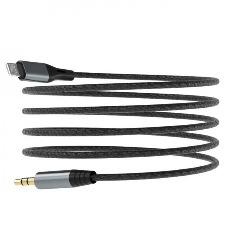 Dudao L11PRO 3,5mm Jack till Lightning-kabel 1m grå