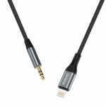 Dudao L11PRO 3,5mm Jack till Lightning-kabel 1m grå