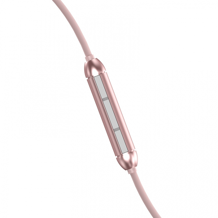 Dudao X15 dubbeldynamiska musikhörlurar 3,5 mm jack 1,2 m rosa