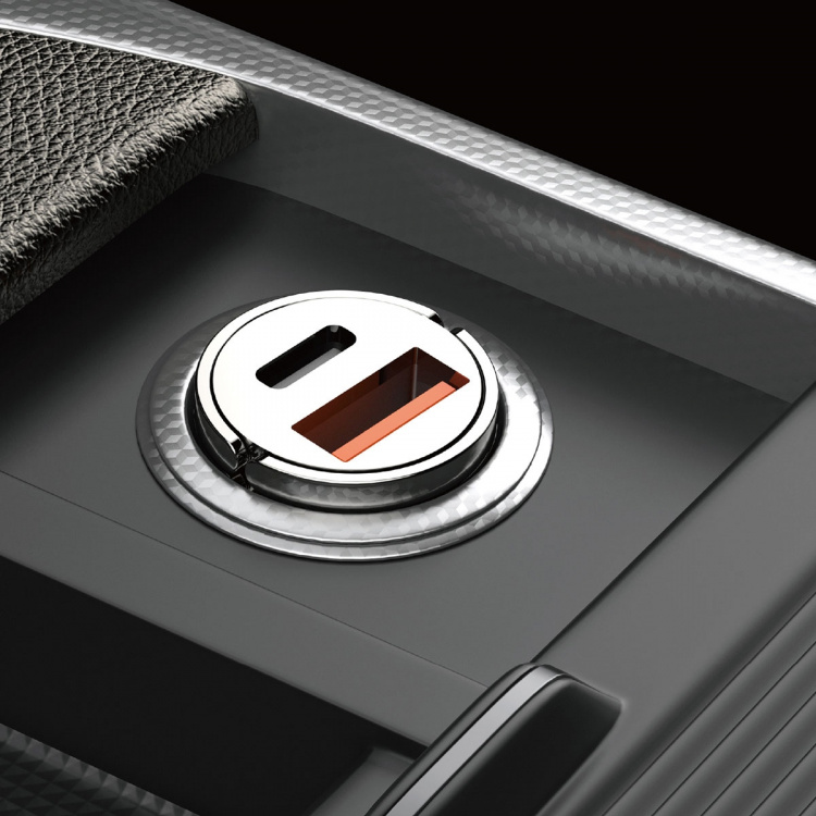 Dudao R3MAX billaddare 48Watt 1xUSB-A + 1xUSB-C