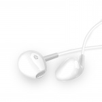 Dudao X10S in-ear hörlurar 3,5 mm jack 1,2 m vita