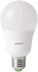 Airam LED frostad glödlampa, E27, 4000K, 810 lm, opal