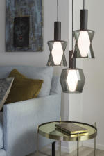 Airam Takkopp, för tre upphängningssladdar, svart